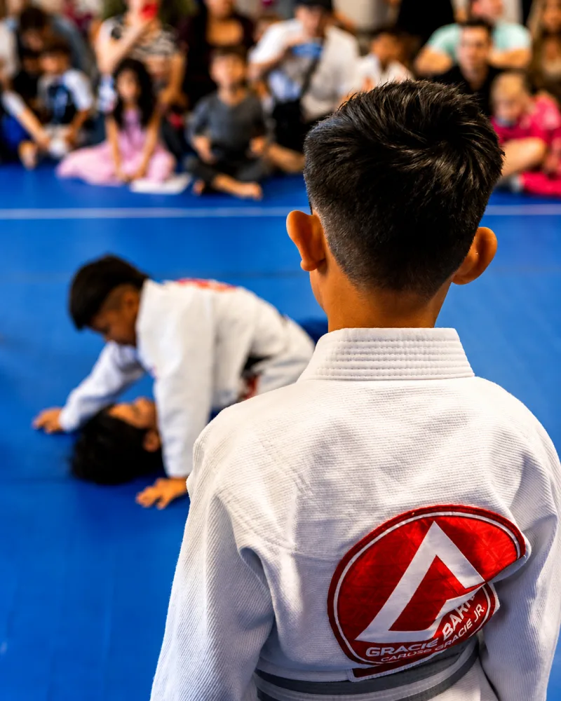 Jiu-jitsu class in action